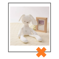 Knuffel konijn langoor wit